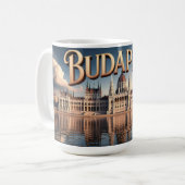 Mug Bâtiment du Parlement hongrois à Budapest (Devant gauche)