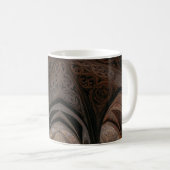 Mug Bâtiment en bois Brown et noir intérieur (Devant droit)