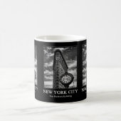 Mug Bâtiment et horloge de Flatiron dans 1C noir et (Centre)