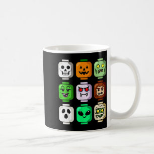 Mug Bâtiment Halloween Brique Tête Citrouille Fantôme