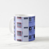 Mug Bâtiment haut bleu et blanc (Devant gauche)