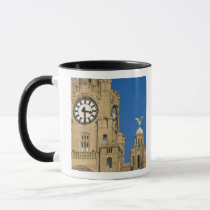 Mug Bâtiment Liver, Liverpool, Merseyside, Angleterre