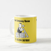 Mug Bâtiment Services de dessin (Devant gauche)