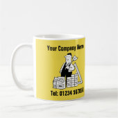 Mug Bâtiment Services de dessin (Gauche)