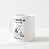 Mug Bâtiment Services de dessin (Devant gauche)