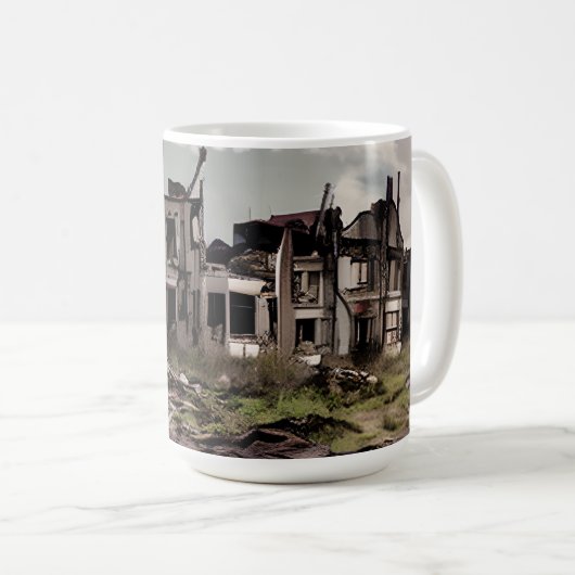 Mug Bâtiments abandonnés après Apocalypse (Devant droit)