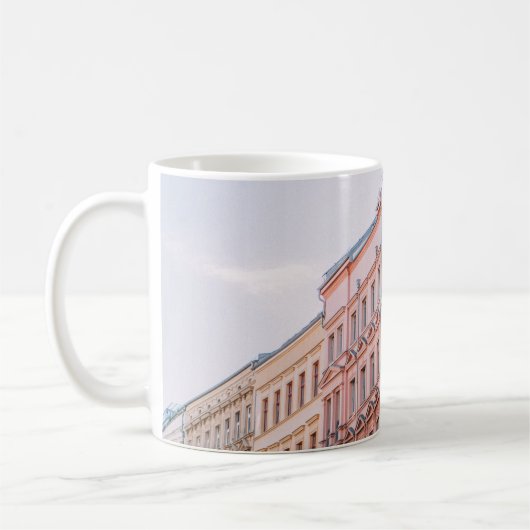 MUG BÂTIMENTS BLANCS ET ROSES (Gauche)