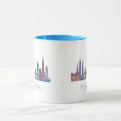 Mug Bâtiments couleur New York Skyline (Centre)