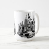 Mug Bâtiments de New York City Architecture art (Devant droit)