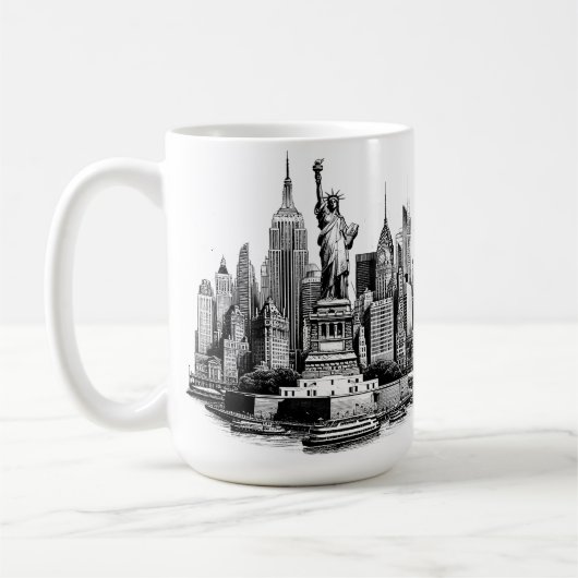 Mug Bâtiments de New York City Architecture art (Gauche)