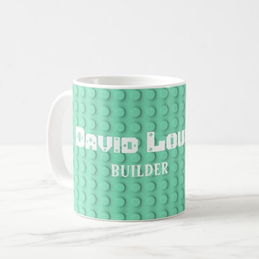 Mug Bâtiments turquoise (Devant gauche)