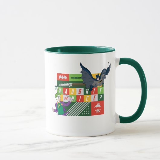 Mug Batman contre Joker "Naughty or Nice" (Droite)