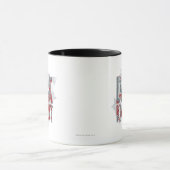 Mug Batman Dark Knight | Nom Logo Red Grey (Centre)