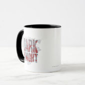 Mug Batman Dark Knight | Nom Logo Red Grey (Devant gauche)