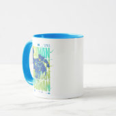 Mug Batman Électrique Qui Traverse La Typographie (Devant gauche)