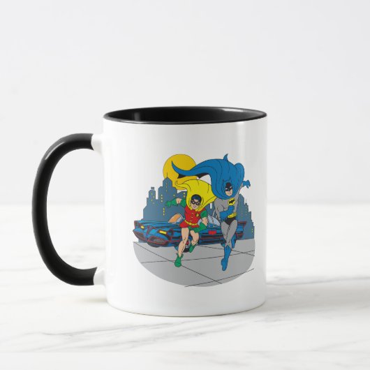 Mug Batman Et Robin En Course (Gauche)