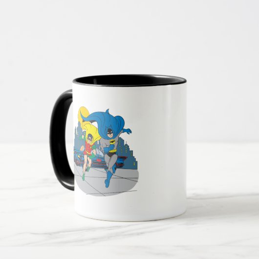 Mug Batman Et Robin En Course (Devant gauche)