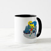 Mug Batman Et Robin En Course (Devant droit)
