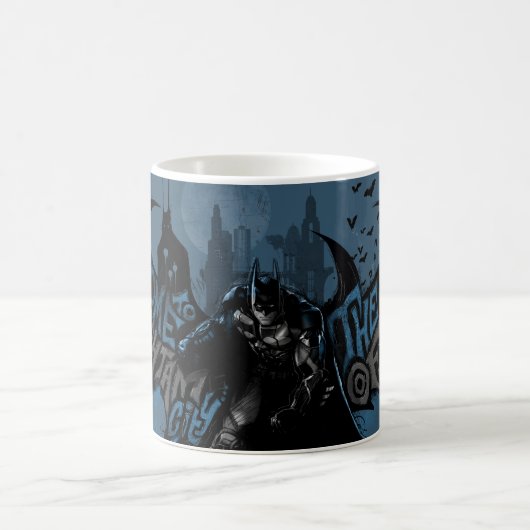 Mug Batman Gotham City Paint Drip Graphic (Centre)
