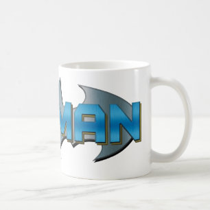 Mug Batman Logo de nom bleu