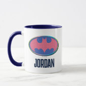 Mug Batman | Logo Pink Polka Dot (Gauche)