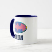 Mug Batman | Logo Pink Polka Dot (Devant gauche)