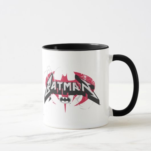 Mug Batman | Logo rouge et noir (Droite)