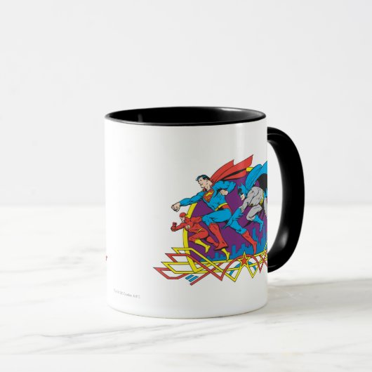 Mug Batman + Superman + Flash (Devant droit)