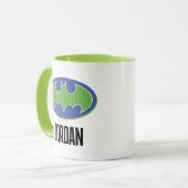 Mug Batman | Symbole pourpre et vert (Devant gauche)