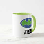 Mug Batman | Symbole pourpre et vert (Devant droit)