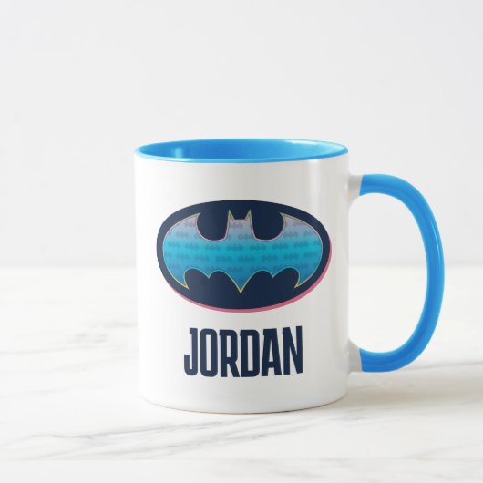 Mug Batman | Symbole rose et bleu (Droite)