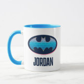 Mug Batman | Symbole rose et bleu (Gauche)