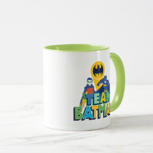 Mug Batman | Team Batman & Robin (Devant droit)