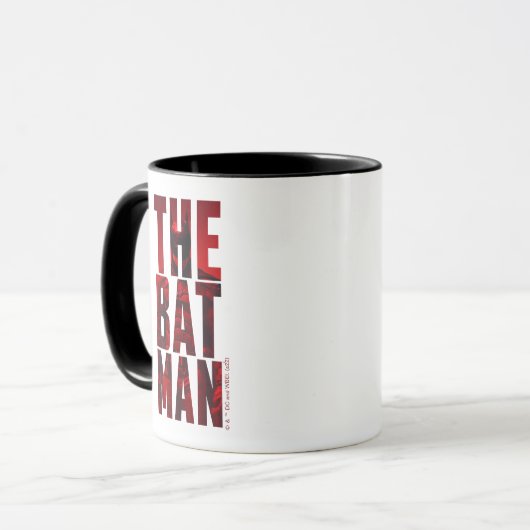 Mug Batman Typography Cutout (Devant gauche)