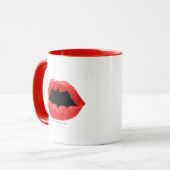Mug Batman Valentine | Lèvres de chaume (Devant gauche)