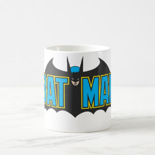 Mug Batman Vintage Blue Black Logo