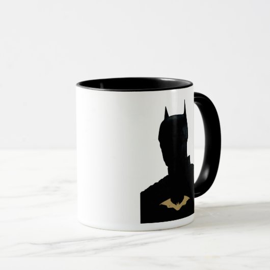 Mug Batman With Golden Bat Symbol (Devant droit)