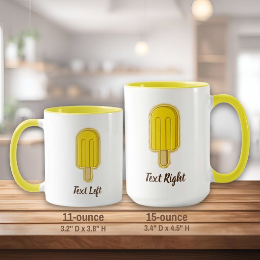 Mug Bâton à crème glacée citron