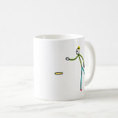 Mug Bâton de kubb jouant Stickman (Devant droit)