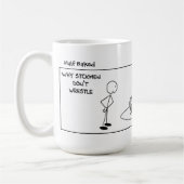 Mug Bâton drôle hommes lutte (Gauche)