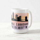 Mug Baton Rouge LA City Skyline (Devant droit)
