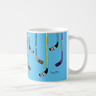 Mug Bâtons de hockey colorés