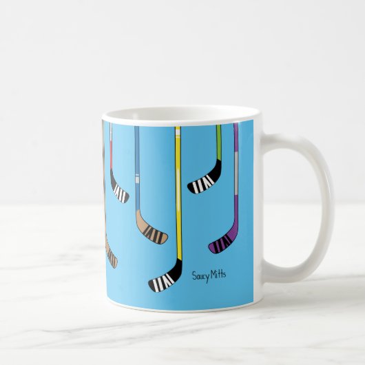 Mug Bâtons de hockey colorés (Droite)