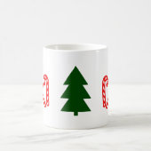 Mug Bâtons de Noël aux arbres verts (Centre)