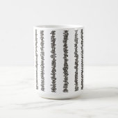 Mug Bâtons Et Pierres-Noir Et Blanc Moderne (Centre)