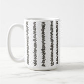 Mug Bâtons Et Pierres-Noir Et Blanc Moderne (Gauche)