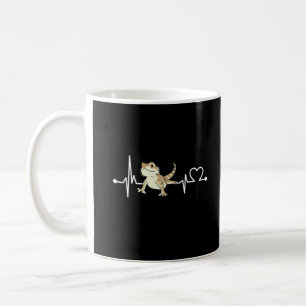 Mug Batracien à barbe Rythme cardiaque Drôle d'animal