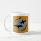 Mug Bats d'Halloween bleu orange (Gauche)