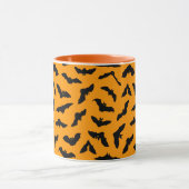 Mug Bats volants d'Halloween orange (Centre)