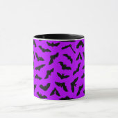 Mug Bats volants d'Halloween violet (Centre)